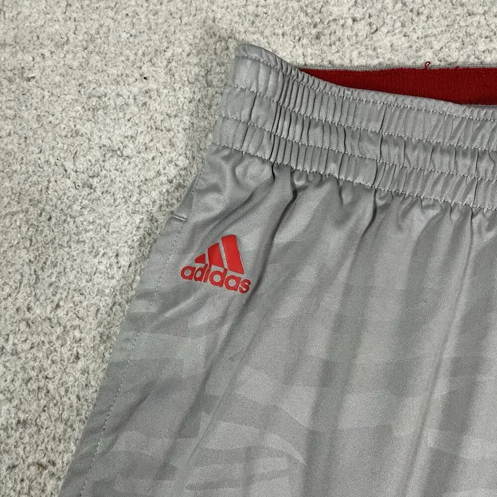 Adidas Shorts Mens 2XL Gray D Derrick Rose Basketball NBA Athletic Training